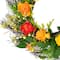 20" Orange & Yellow Ranunculus & Rose Spring Wreath